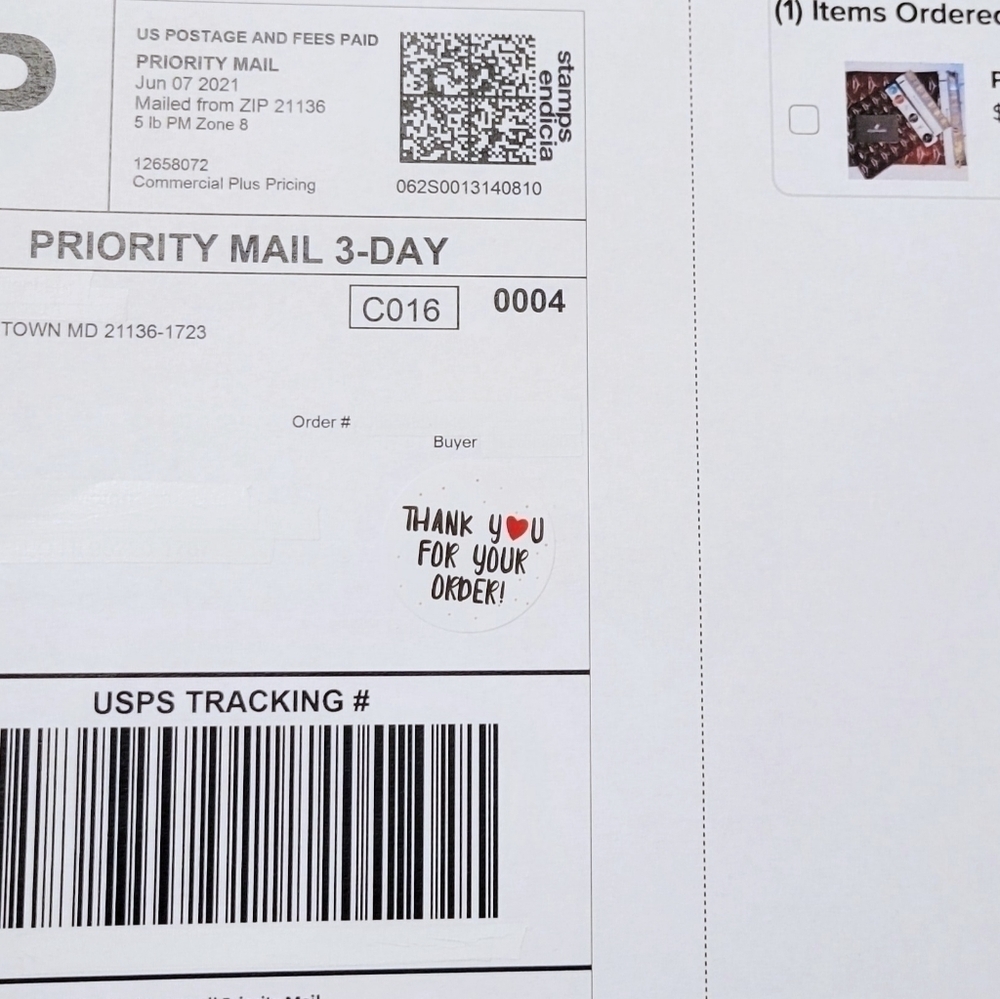 THANK Y💓U FOR YOUR ORDER STICKERS ▪︎500 pk - Picture 8 of 8